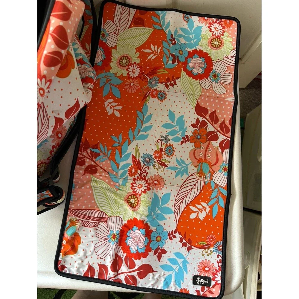 Beach by CLC Neoprene Asian Floral Inspired Paisley On The Go Diaper Bag